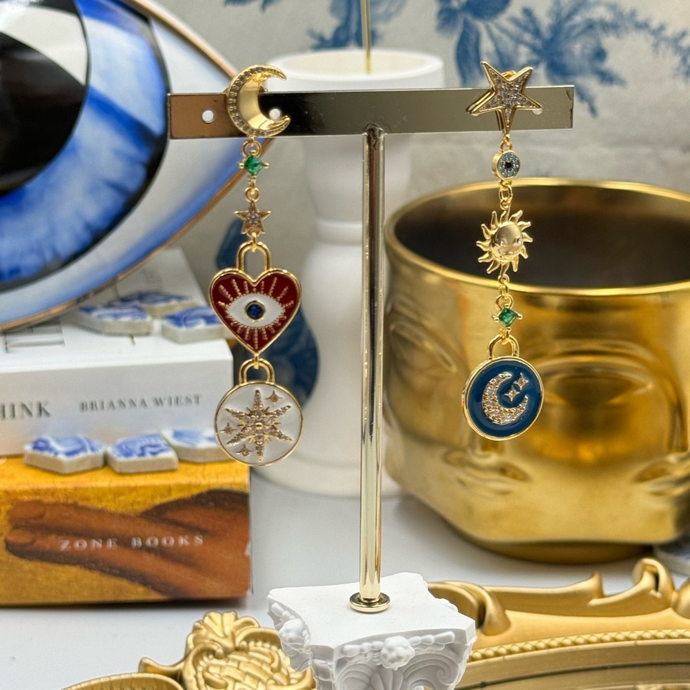🆕 KATE SPADE 🧿 NWT Like Magic Liner Charm Earrings - Picture 14 of 16